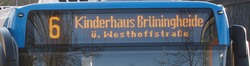 Zielanzeige-Bus